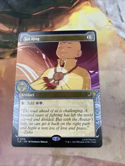 MTG Sol Ring (TLE 0316) Non-foil Showcase NM Avatar Commander In Hand - Image 1