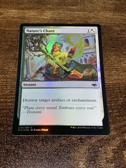 Nature's Chant 210/254 Foil Modern Horizons MTG Magic the Gathering D2359* - Image 1