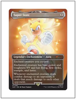 1x Super State, Secret Lair Sonic the Hedgehog, Magic MTG NM - Image 1