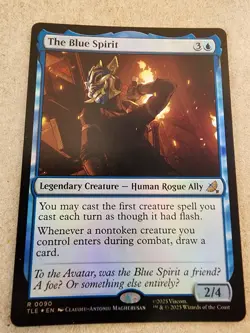 x1 The Blue Spirit - Foil #90 Avatar: The Last Airbender: Eternal - Mtg - Image 1