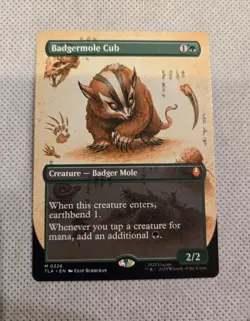 Badgermole Cub - Borderless - Avatar the Last Airbender - MTG - NM - Image 1
