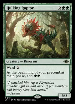 Hulking Raptor Light Play, English Magic the Gathering MTG The Lost Caverns of I - Image 1