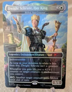Dwight Schrute, Hay King - Heliod, Sun-Crowned Secret Lair Drop FOIL MTG - Image 1