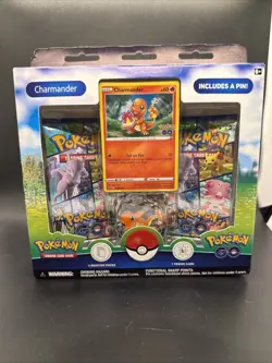 3 Pokemon Go Pin Collection Box Lot Bulbasaur Charmander Squirtle Factory Sealed - Image 1