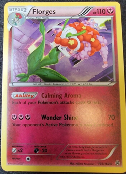 Florges # 103/162 XY: Breakthrough Set Pokemon Trading Cards Rares NM/MINT - Image 1