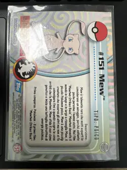 Carta Pokemon Topps #151 Mew non olografica - Edizione Italiana 1999 - Ottime co - Image 2