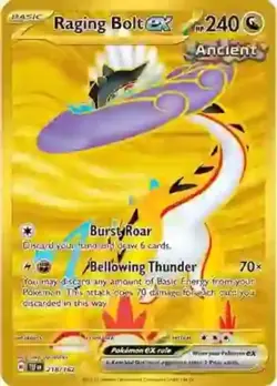 Raging Bolt ex - 218/162 - Hyper Rare NM, English Pokemon Temporal Forces - Image 1