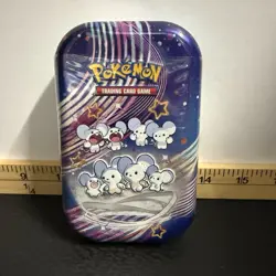 NEW Pokemon Paldean Fates Maushold Mini Tin Factory Sealed - Image 1