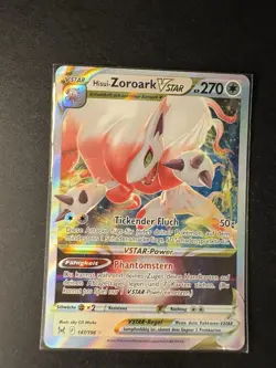 Pokemon Hisui-Zoroark VStar 147/196 Verlorener Ursprung Ultra Rare Deutsch NM - Image 1