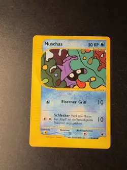 Muschas 129/165 Non Holo Pokemon Expedition EX 2002 NM Vintage Deutsch - Image 1
