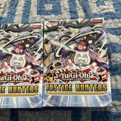 TCG 2025 Yugioh Justice Hunters 1st Edition mini Box 4-Packs Sealed Lot of 3 NEW - Image 2