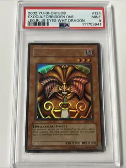 2002 YU-GI-OH! Legend Of Blue-Eyes - Exodia The Forbidden One LOB-124 PSA 9 MINT - Image 1