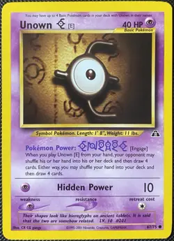 Unown [E] 67/75 Neo Discovery Regular - Pokemon Card - Image 1