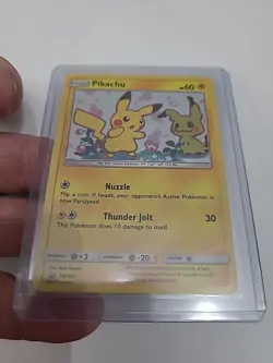 Pokemon Pikachu 2019 SM162 HP Holo Card Sun & Moon Black Star Promo TCG NM - Image 3