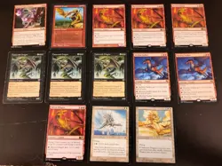 19x Dragon Creature Magic The Gathering Card Lot / Used / Acceptable / MTG - Image 1