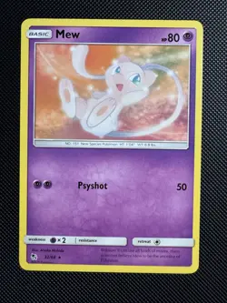 2019 Mew RARE 32/68 Hidden Fates Pokemon TCG Card Near Mint - Mint - Image 1