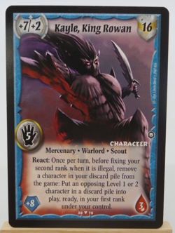 WARLORD Saga of the Storm CCG Scout Character Card - KAYLE, KING ROWAN 28/78 - Image 1