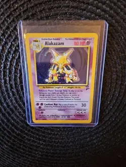 Pokemon Alakazam TCG Holo Card Base Set 2, 1/102 Unlimited Holo Rare, Stage 2 - Image 3