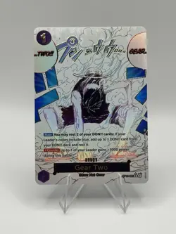 One Piece Card Gear Two OP11-080 Alternate Art English, a Fist of Divine Speed - Image 1