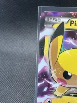 Pokemon Pikachu EX Card HP 130 Star Foil Holo Rare Xy84 - Image 2