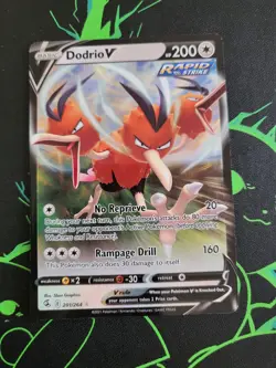 201/264 Dodrio V | Rare Holo V | Pokemon Trading Card Game SWSH08 Fusion Strike - Image 1