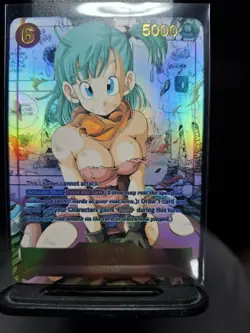 Waifu Card Bulma Manga Dragon Ball Z Holo Mint - Image 1