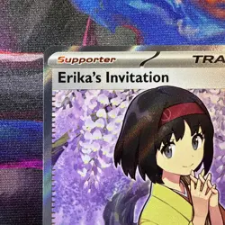 Pokemon TCG Erika's Invitation Scarlet & Violet Holo Ultra Rare Card 196/165 - Image 3