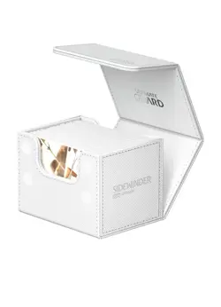 ULTIMATE GUARD WHITE 100+ SIDEWINDER DECK CASE Monocolor Card Storage Box ccg - Image 1