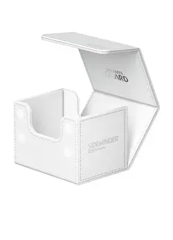 ULTIMATE GUARD WHITE 100+ SIDEWINDER DECK CASE Monocolor Card Storage Box ccg - Image 2