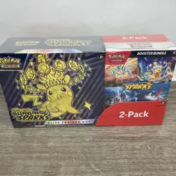 Pokemon Cards Surging Sparks ETB Elite Trainer Box/Booster Bundle Costco 2-Pack - Image 1