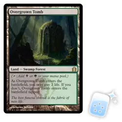 OVERGROWN TOMB Return To Ravnica RTR Magic MTG MINT CARD - Image 1