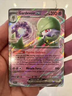 Gardevoir EX 029/091 Full Art Paldean Fates Pokemon Card - Image 1