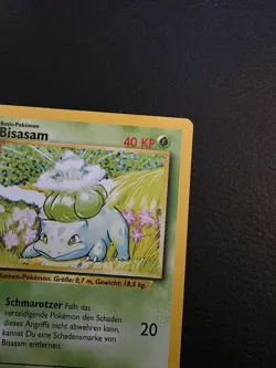 Pokemon TCG 1st Edition Bulbasaur Bisasam German Card Base Set Vintage WOTC LP - Image 4