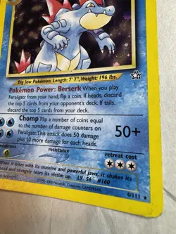 Pokemon TCG Neo Genesis 4/111 Feraligatr Holo Unlimited Rare Card - Image 5