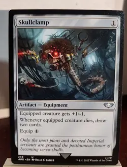 MTG Skullclamp Warhammer 40000 Universes Beyond LP X1 Magic The Gathering 248 - Image 1