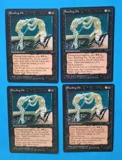 Magic the Gathering MTG Fallen Empires BREEDING PIT X 4 ( 2 LP/EX & 2 MP) U 1994 - Image 1
