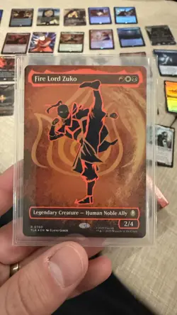 Fire Lord Zuko (Borderless) (Neon Ink Foil) - Avatar: The Last Airbender (MTG) - Image 1