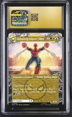 PETER PARKER Marvel's Spider-Man Borderless Mythic CGC Pristine 10 MTG - Image 2