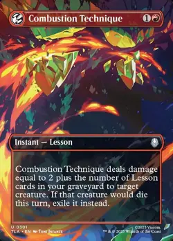 Combustion Technique X1 BORDERLESS FOIL-NM/M-Avatar: The Last Airbender - Image 1