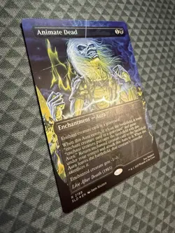 MTG Animate Dead #2189 Rainbow Foil Rare Secret Lair Drop Series (SLD) *damaged - Image 2