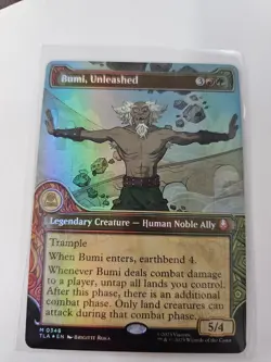 Bumi, Unleashed Showcase FOIL MTG Avatar: TLA Nm/M *ON HAND* - Image 1