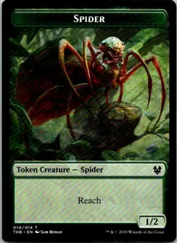Spider Token Magic The Gathering Theros Beyond Death Mint X1 - Image 1