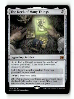 MTG The Deck of Many Things - Promo Pack Lightly Played English - Image 1