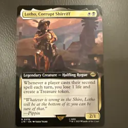 Lotho, Corrupt Shirriff (Extended Art) 370 R The Lord of the Rings NM MTG - Image 1