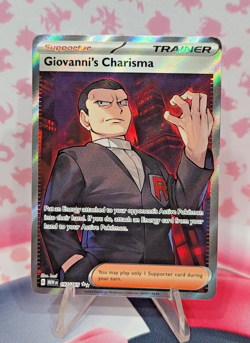 Giovanni's Charisma 197/165 Scarlet & Violet 151 MEW Ultra Rare Pokemon TCG LP+ - Image 1