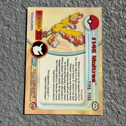 2000 Topps Pokemon Series 3 #146 Moltres TV Animation Edition Blue LP++ - Image 2