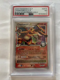 2009 Pokemon Diamond & Pearl Black Star Promo Holo #DP45 Charizard G LV.X PSA 7 - Image 1