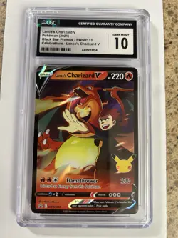 Pokemon Lances Charizard v SWSH133 Full Art Black Star Promo Gem MT CGC 10 - Image 1