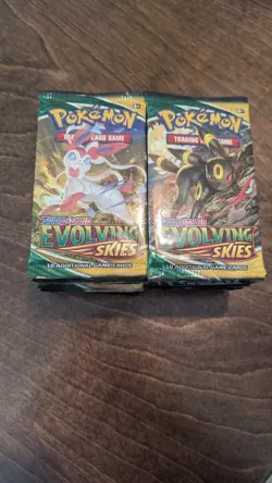 Pokemon - Sword & Shield Evolving Skies - Booster Pack Art Set- NEW & SEALED - Image 1