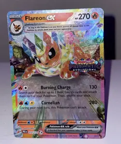 Flareon EX 014/131 (Prismatic Evolutions Stamp) Double Rare Holo Foil Near Mint - Image 4